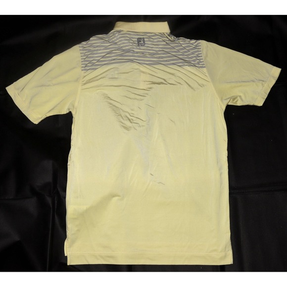 FootJoy Men's Short Sleeve‎ Golf Polo Striped Shirt Size Medium - Picture 3 of 8